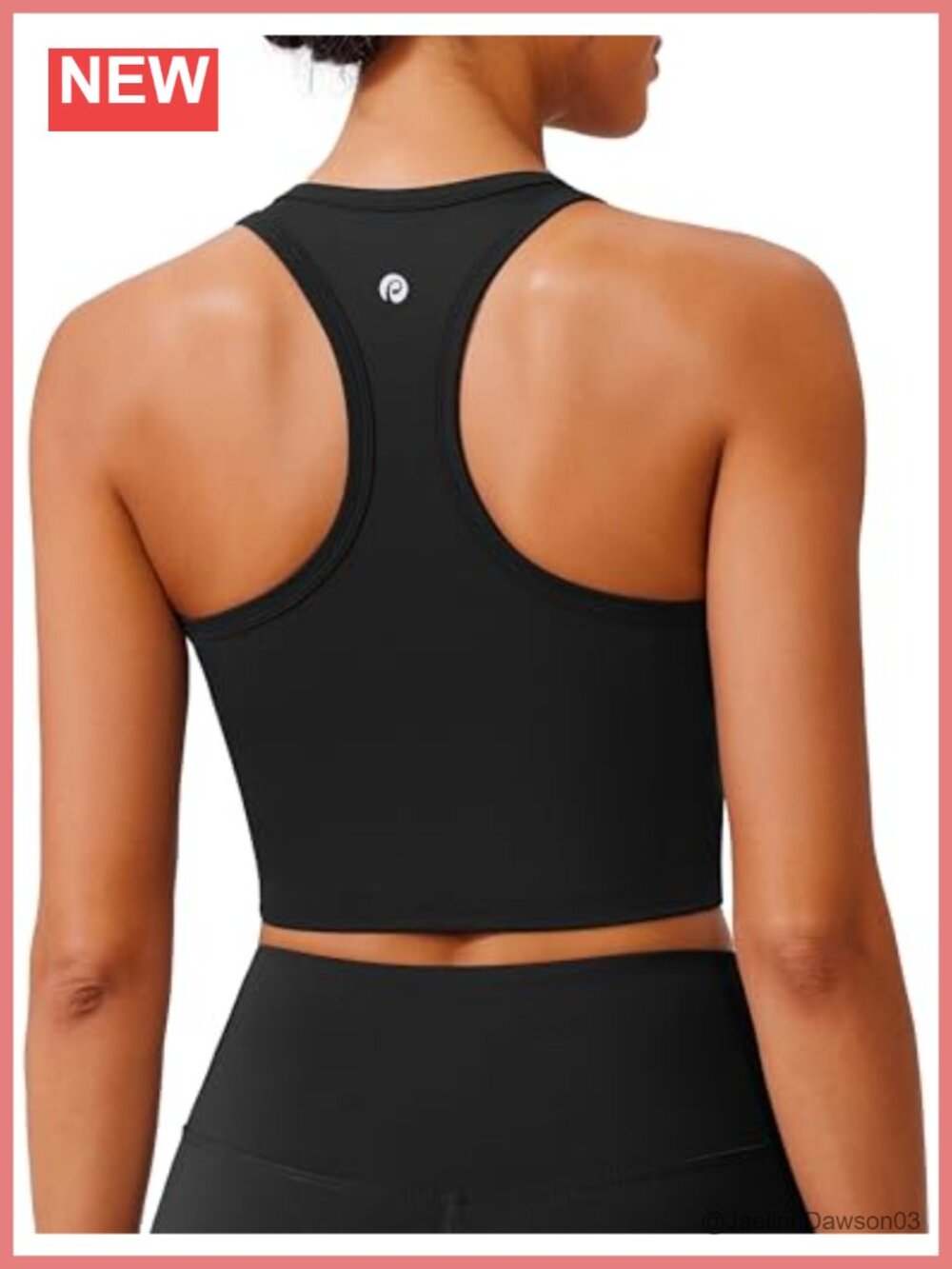 Women's Racerback Sports Bra Light Support U-Neck Longline Padded Tank Top